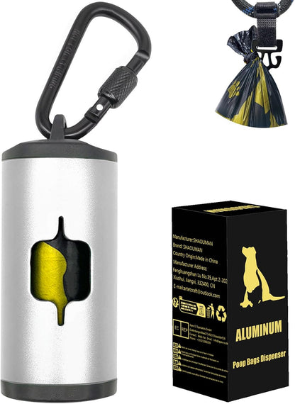 Metal Dog Poop Bag Holder 2-Pack w/Leash Clip|Durable Scratch-Resistant Aluminum|30 Bags+6 AccessoriesBlack - Image 13
