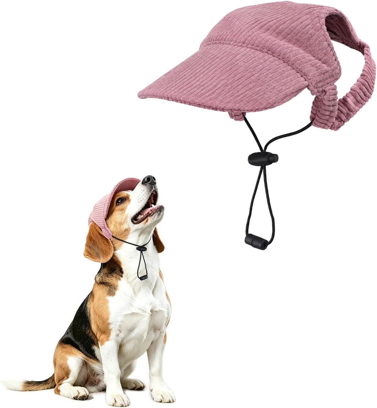 Kangdarpet dog sun hat in pink front view
