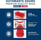 USA imported Red Rocket preformed cat litter bags designed for multi kitty twist disposal systems.