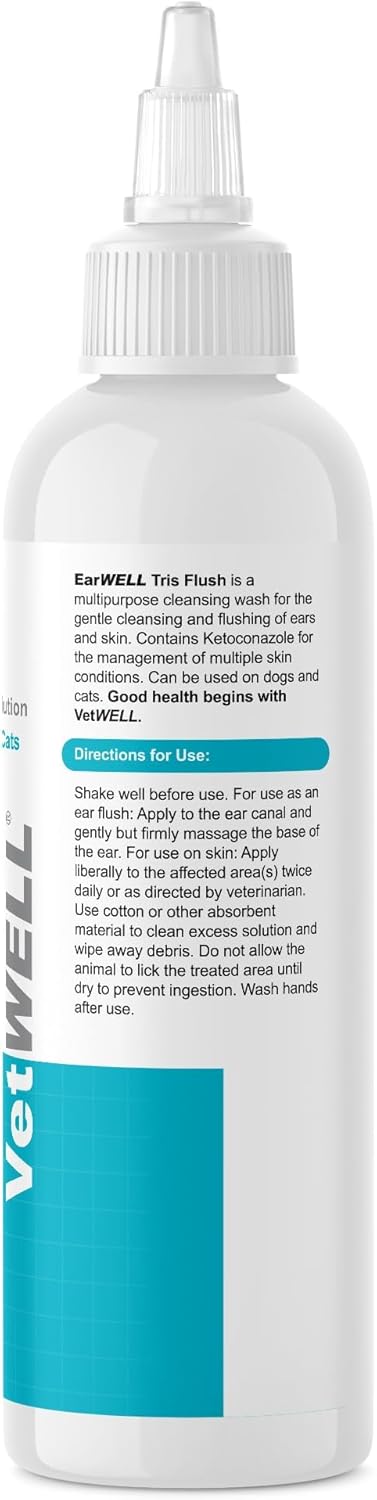 VetWELL otic cleanser drops for dogs and cats