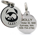 Durable rust resistant cat tag for active pets