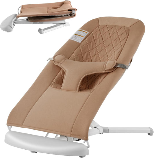 Vevor baby bouncer camel color front view