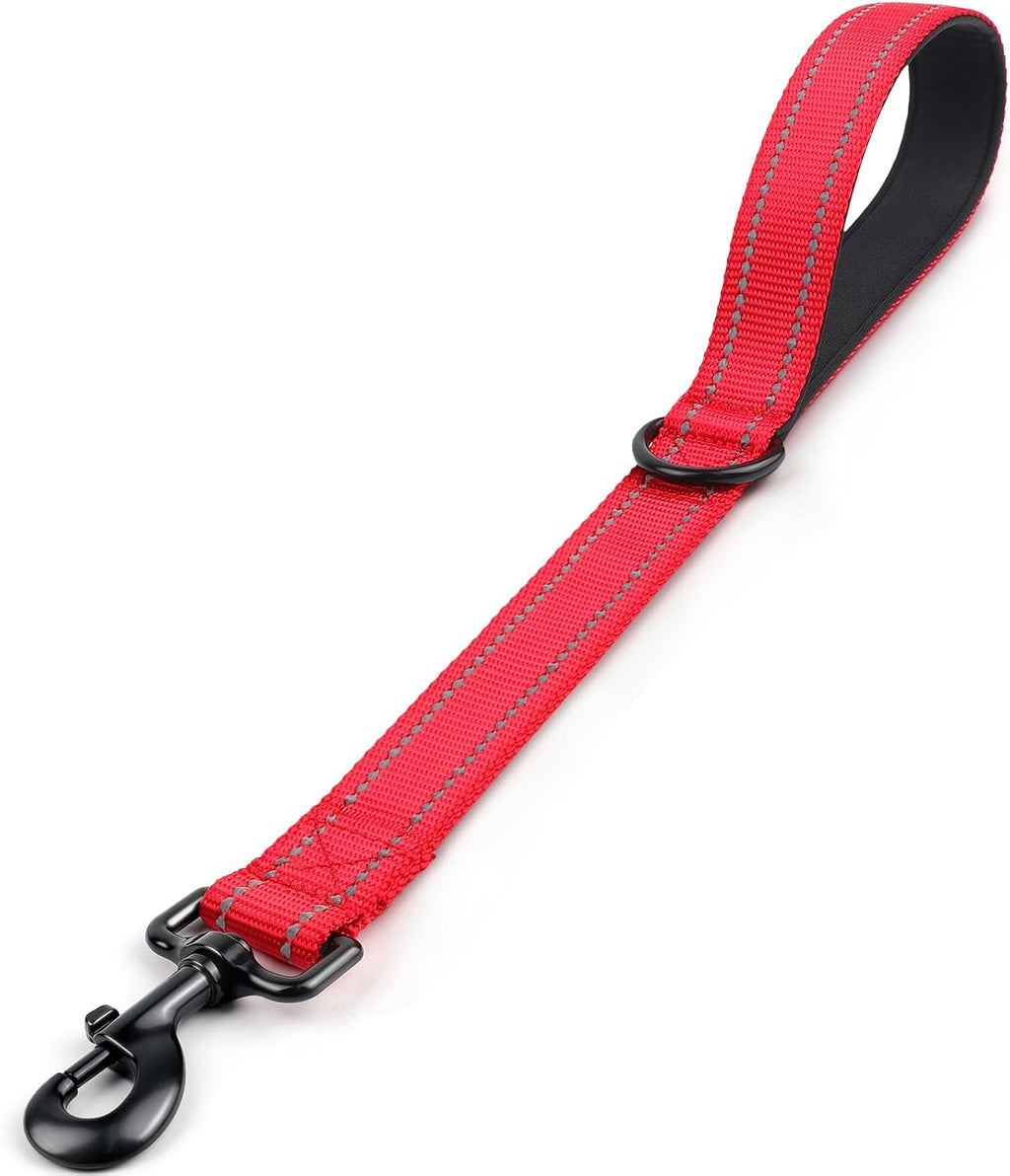 Joytale Strong Short Dog Leash 18 Inch, 1.2 Inch Wide, Heavy Duty, Padded Handle for Traffic Control, Reflective Leash for Medium and Large Dogs Walking Training, Black - Image 9