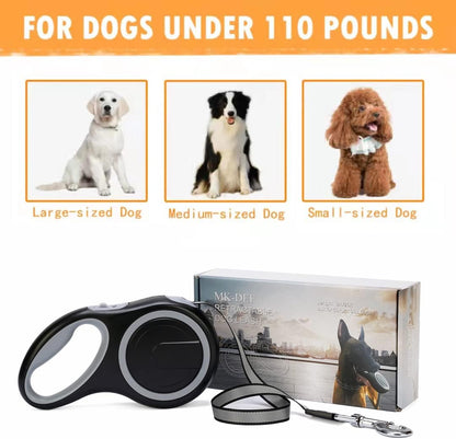 Side profile of Mk-Def 26ft leash for large dogs