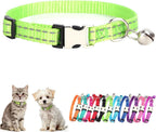 Red Dog Bell Collar, Reflective Puppy Collar with Bell Metal Buckle Cat Collar with Bells Adjustable for XXS XS Tiny Little Extra Small Breed Dogs Kitten Boys Girls Male Pets Like Chihuahua, X-Small - Image 11