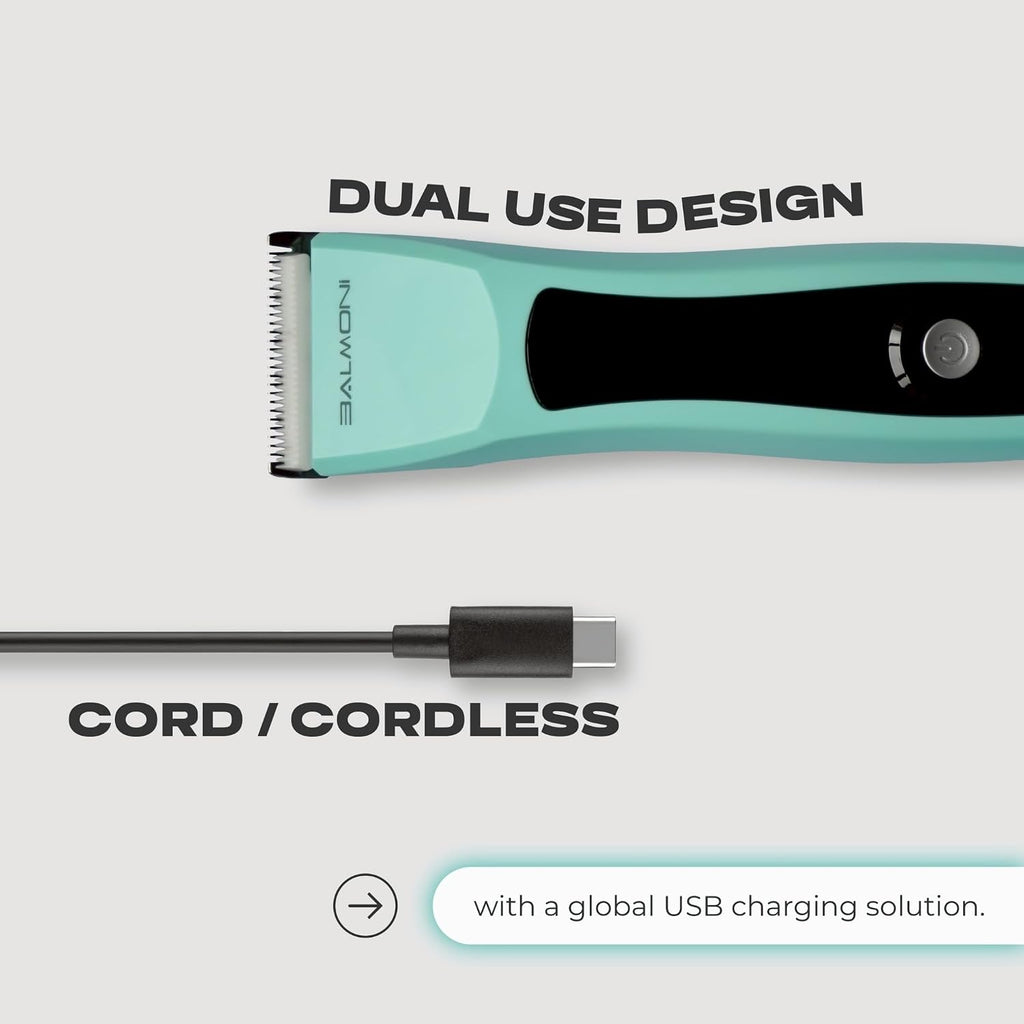 Wireless pet clipper machine showcasing the ergonomic lightweight handle design for easy grip.