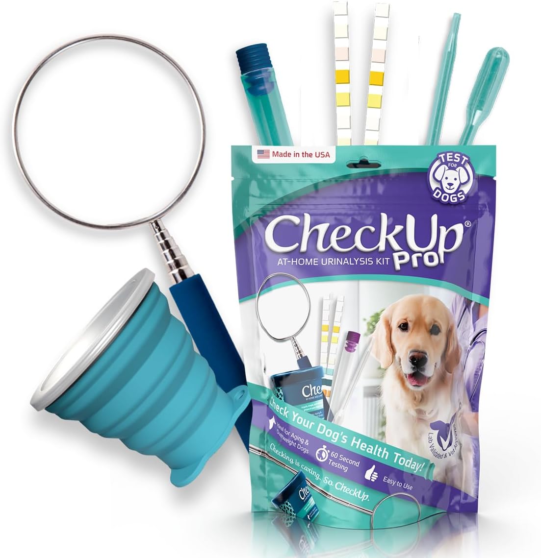KIT4CAT CheckUp Dog Pro Refill Kit - 10 Urine Test Strips (10A), 5 Pipettes, 5 Vials - at-Home Dog Health Screening for Glucose, Protein, pH, Leukocytes, Nitrite, Blood & More - Image 9