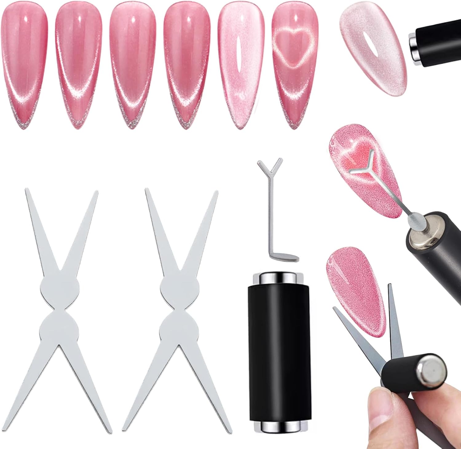 NPAH 4 pieces cat eye magnet tool set front view