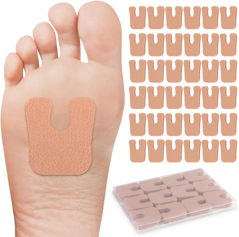 YDSIII U-Shaped Felt Callus Pads 36 count box front view showing packaging details