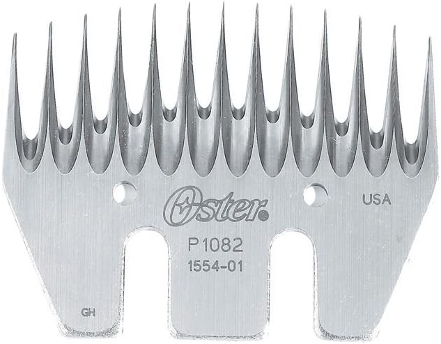 Oster Shearing Comb 13 Tooth Arizona Thin front view professional carbon steel livestock grooming blade