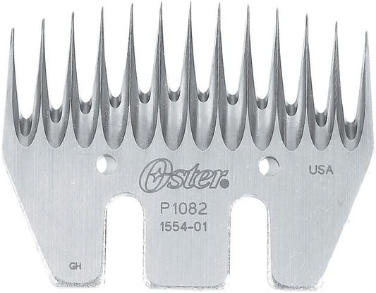 Oster Shearing Comb 13 Tooth Arizona Thin front view professional carbon steel livestock grooming blade