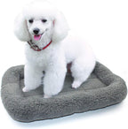 Enjoying authentic imported self-warming pet mat showing thick cotton filling