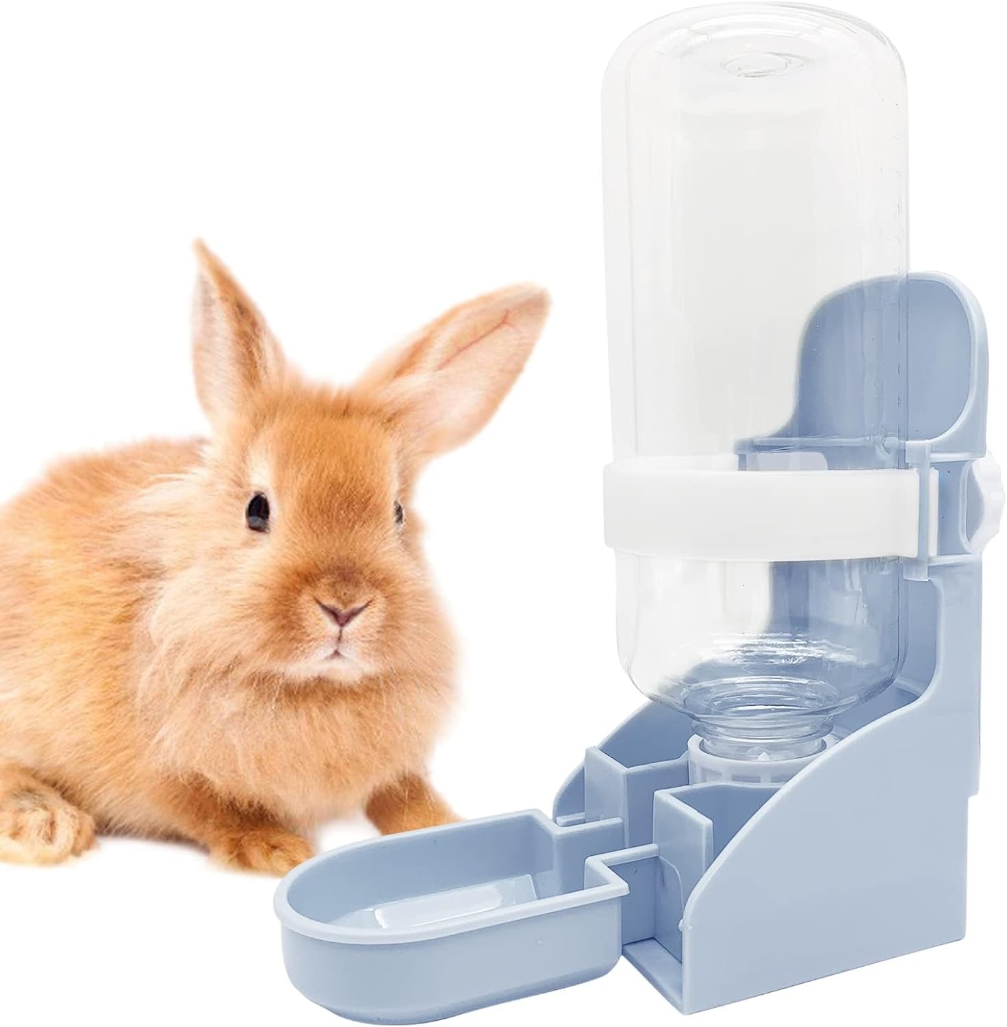 kathson 2PCS Rabbit Water Bottle, 17oz Hanging Water Fountain Automatic Dispenser No Leak WaterFeeder for Bunny Chinchilla Guinea Pig Hedgehog Ferret - Image 14
