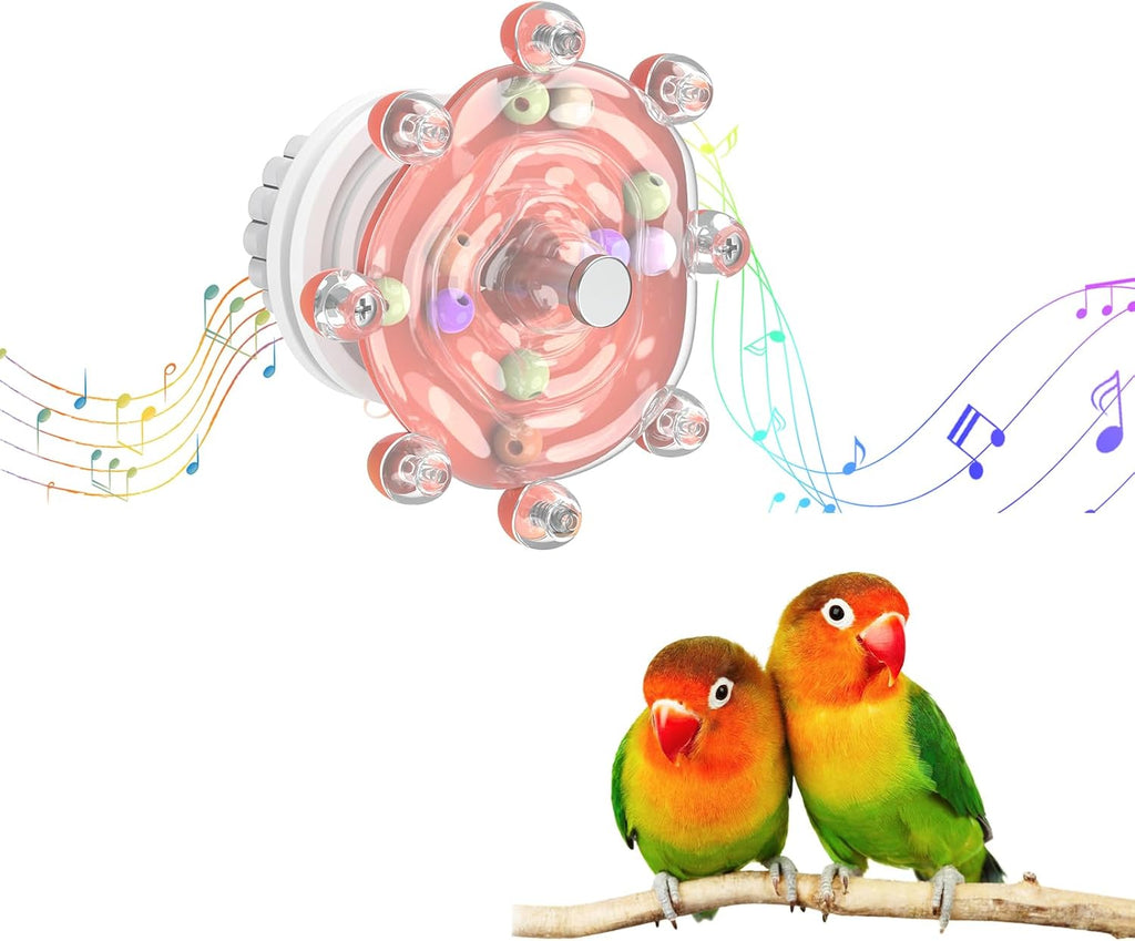 Pawfly 2 Pcs Bird Toys for Parakeets, Colorful Spinning Wheel Chew Toys, Interactive Spinner Rattle Parrot Toys, Cockatiel Toys, Parakeet Toys, Bird Cage Accessories for Entertainment Chewing Exercise - Image 11