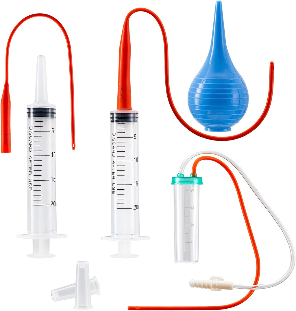 Reddoudou newborn pet mucus extractor and tube feeding kit front view