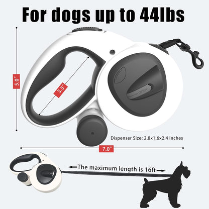 Ergonomic anti-slip handle of HCY&WLD retractable leash