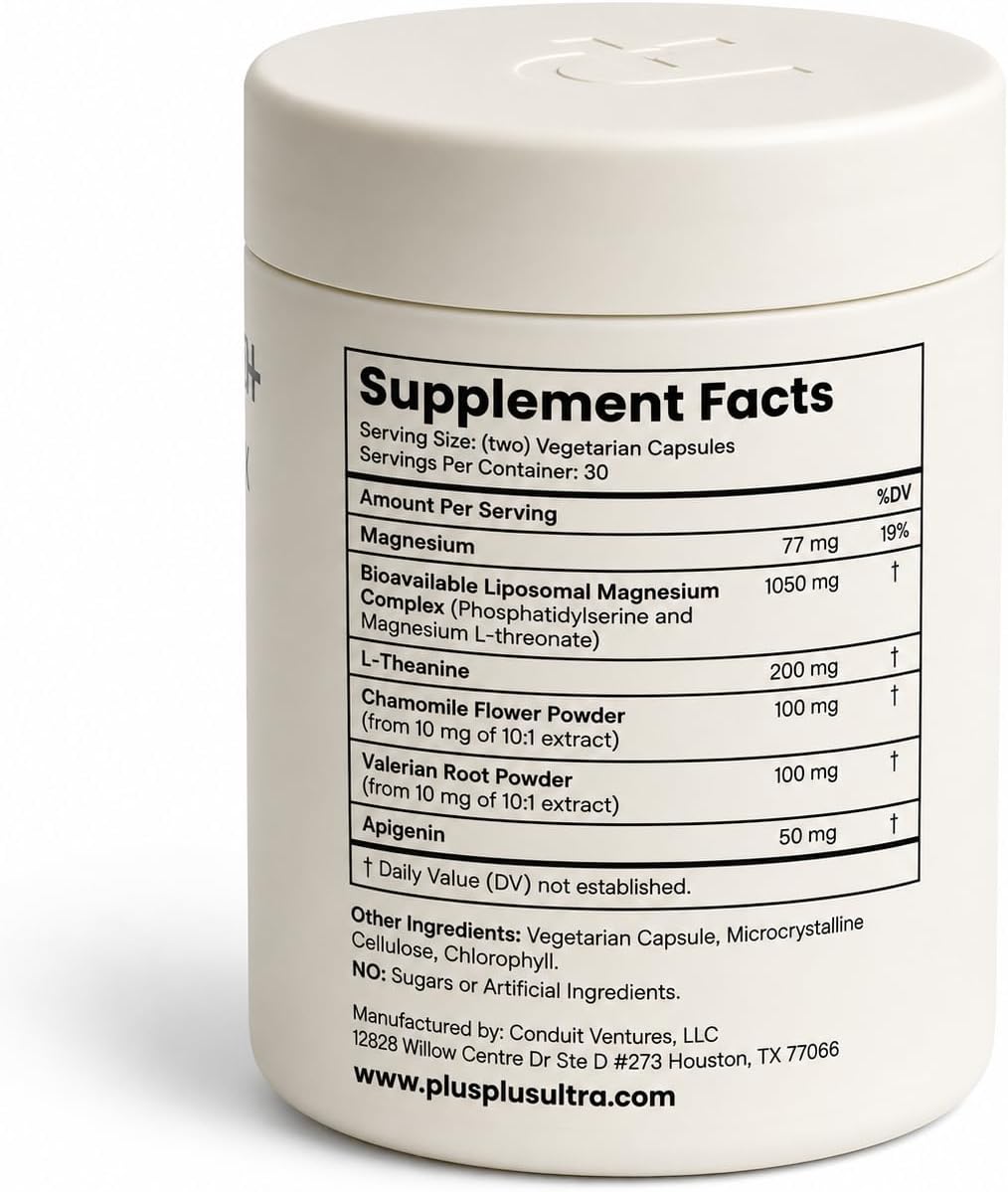 Liposomal Magnesium L-Threonate with Apigenin, L-Theanine, & Valerian Root - Image 9