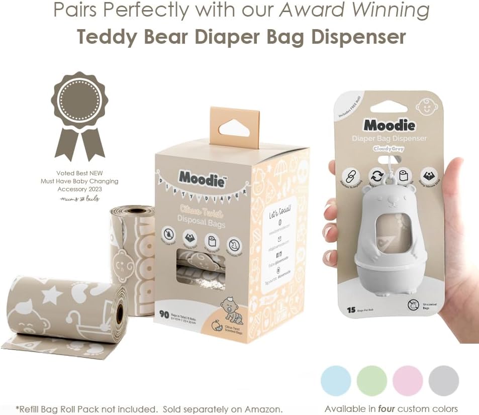 Moodie disposable diaper bags lifestyle usage view