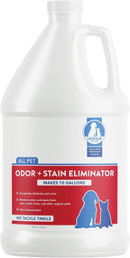 Unique pet care cleaner bottle angled side profile