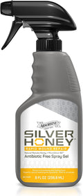 Absorbine Silver Honey Rapid Wound Repair Spray Gel 8 Fluid Ounces front view