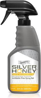 Absorbine Silver Honey Rapid Wound Repair Spray Gel 8 Fluid Ounces front view