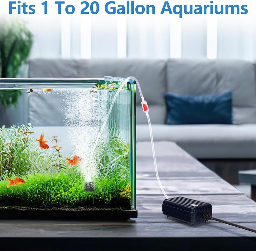 DaToo aquarium air pump kit for healthy fish environment
