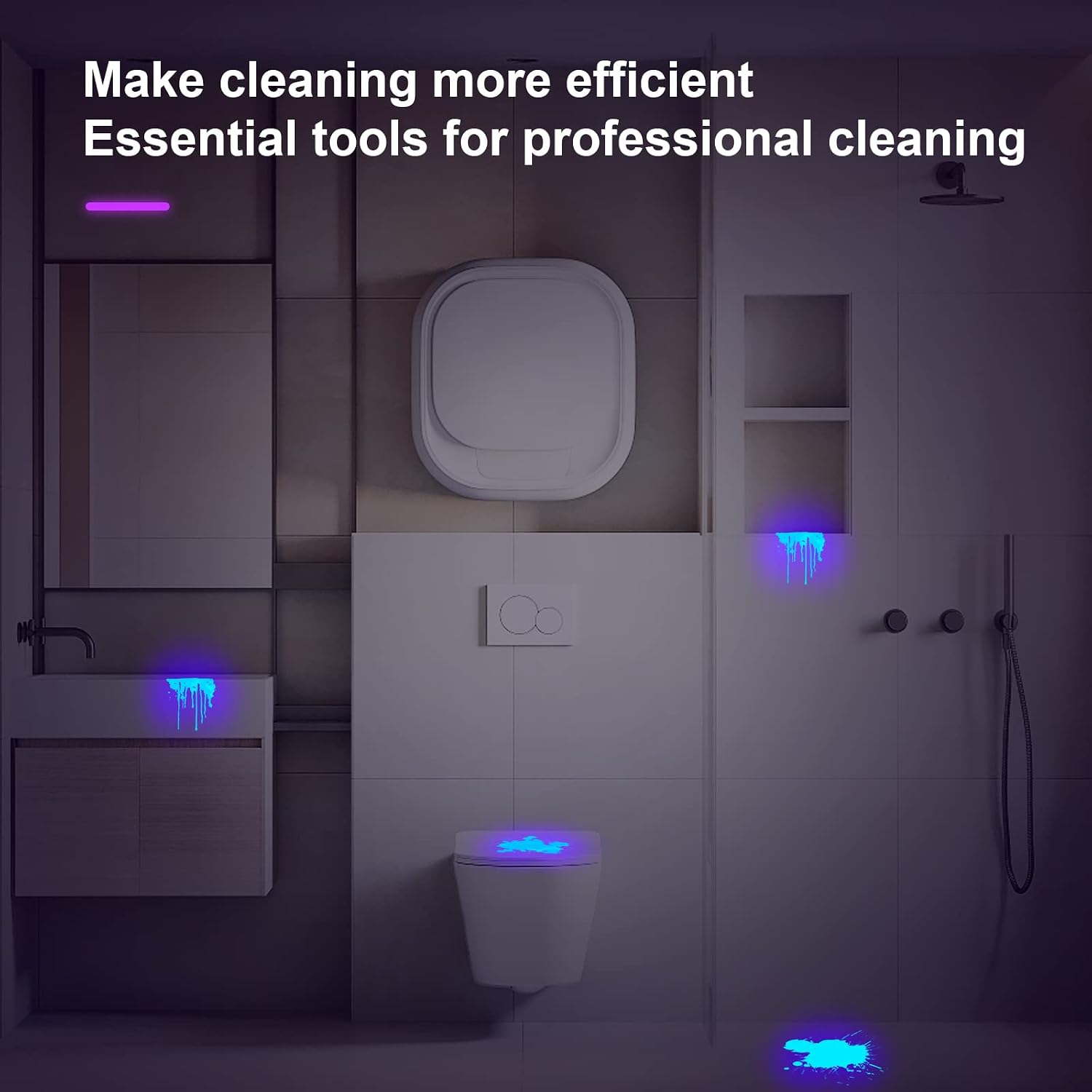 ESCO LITE UV Black Light 51 LED and 2 Packs12 LED 395nm Flashlight for Pet Urine Detection,Dry Stains,Bed Bug,Scorpion - Image 9