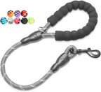 BAAPET 2/4/5/6 FT Dog Leash with Comfortable Padded Handle and Highly Reflective Threads for Small Medium and Large Dogs (5FT-1/2'', Black) - Image 12