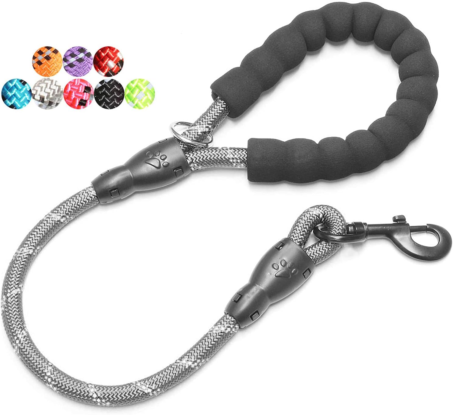 BAAPET 2/4/5/6 FT Dog Leash with Comfortable Padded Handle and Highly Reflective Threads for Small Medium and Large Dogs (5FT-1/2'', Black) - Image 12