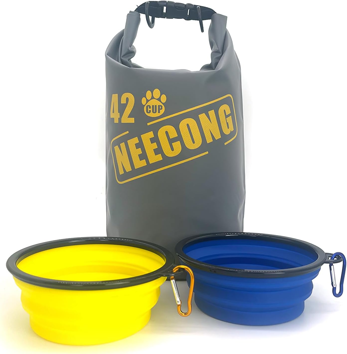 Dog Food Travel Bag With Collapsible Travel Bowls, 42 Cup Dog Food Storage System for Camping, Everyday-10L Food Dry Bag - Image 10