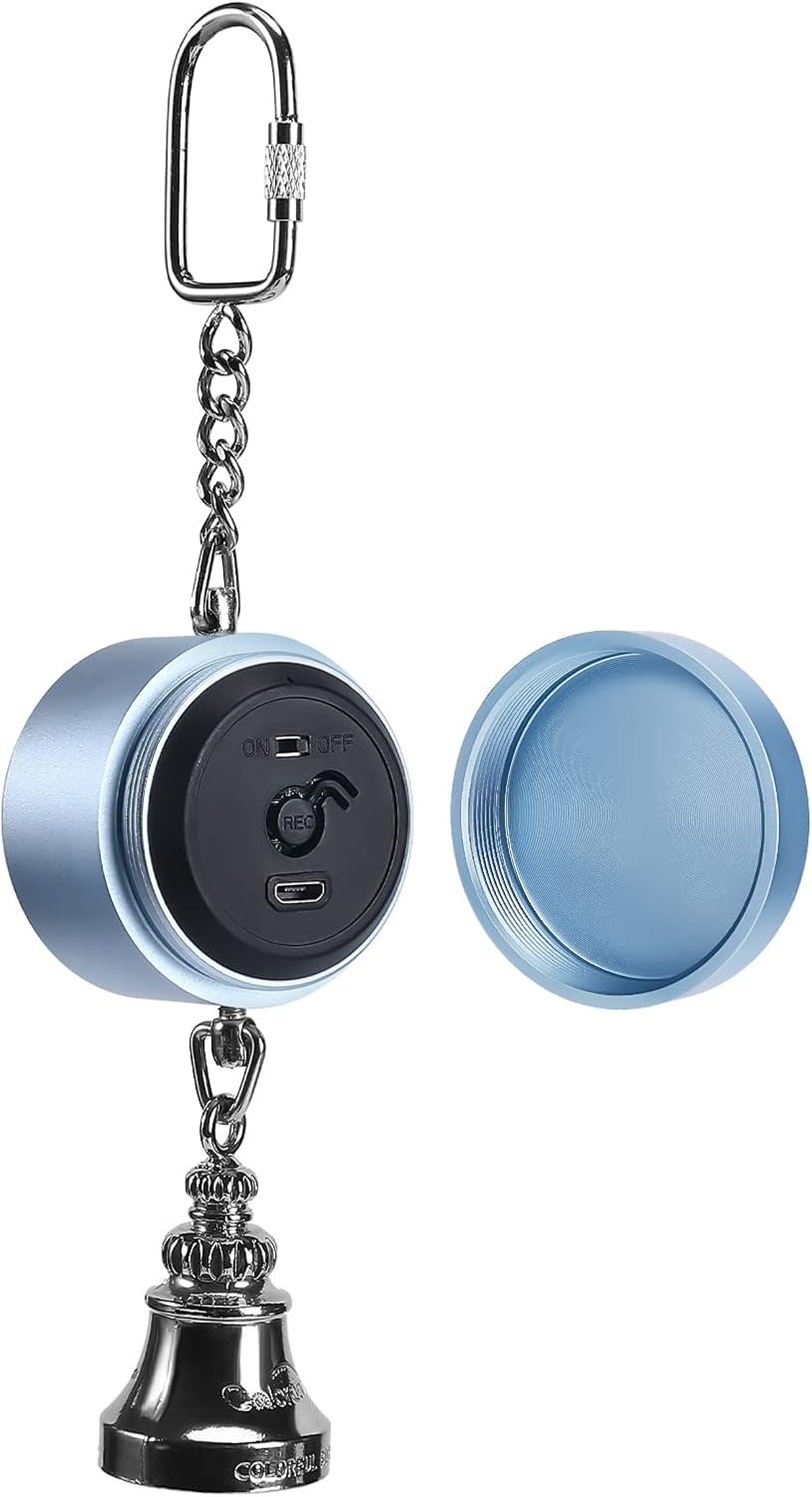 Close up of Colorday interactive voice bell metal shell texture.