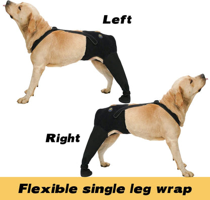 Coodeo waterproof hind leg sock for dogs side view