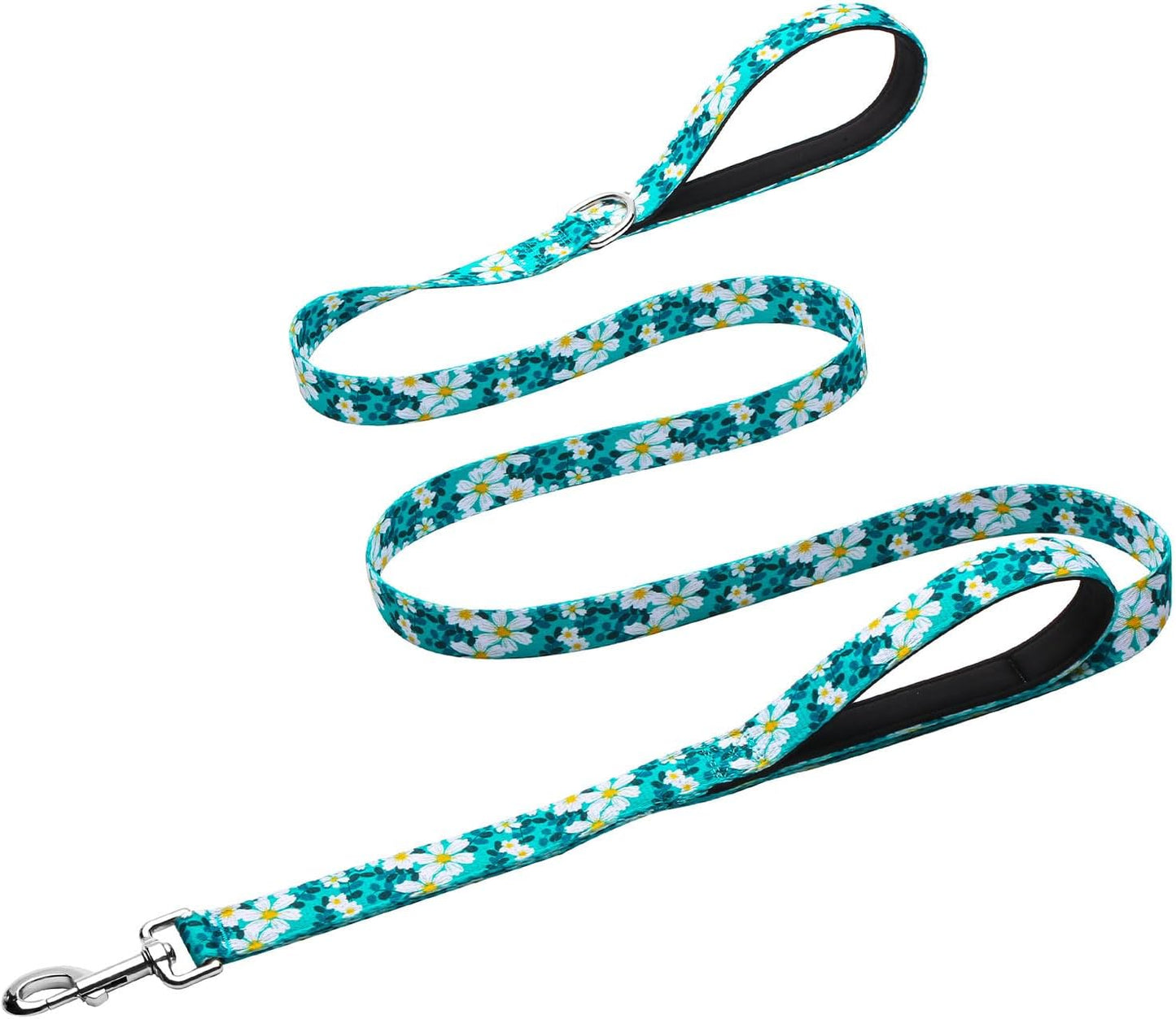Hikiko pet walking and training leash highlighting the secondary control traffic handle