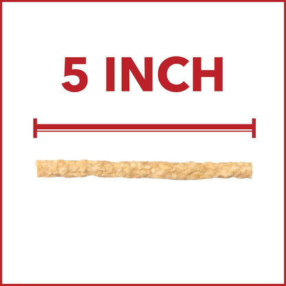 Pet Factory forty count packaging of digestible American beefhide dog chew treats