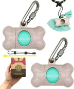 Dog Poop Pickup Bags Holder Dispenser with 1 Roll Random Color Leak-proof Scented Doggy Waste Bags and Carabiner with Safety Lock Plus Hook and Loop Fastener Never Loose on Leash Lead Again (Pink) - Image 9