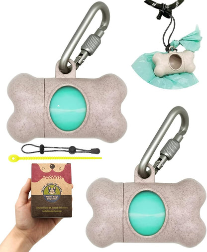 Dog Poop Pickup Bags Holder Dispenser with 1 Roll Random Color Leak-proof Scented Doggy Waste Bags and Carabiner with Safety Lock Plus Hook and Loop Fastener Never Loose on Leash Lead Again (Pink) - Image 9