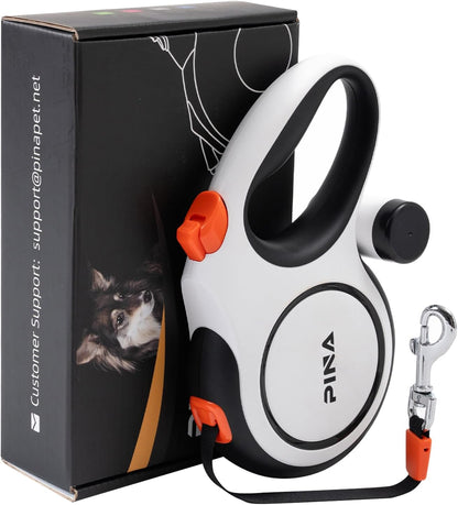 PINA Upgraded Retractable Dog Leash, 26 ft Dog Leash for Small Medium Large Dogs Up to 110lbs, Heavy Duty Reflective Nylon Tape 360 degrees Tangle-Free, with Anti-Slip Handle, One-Handed Brake, Pause, Lock - Image 9