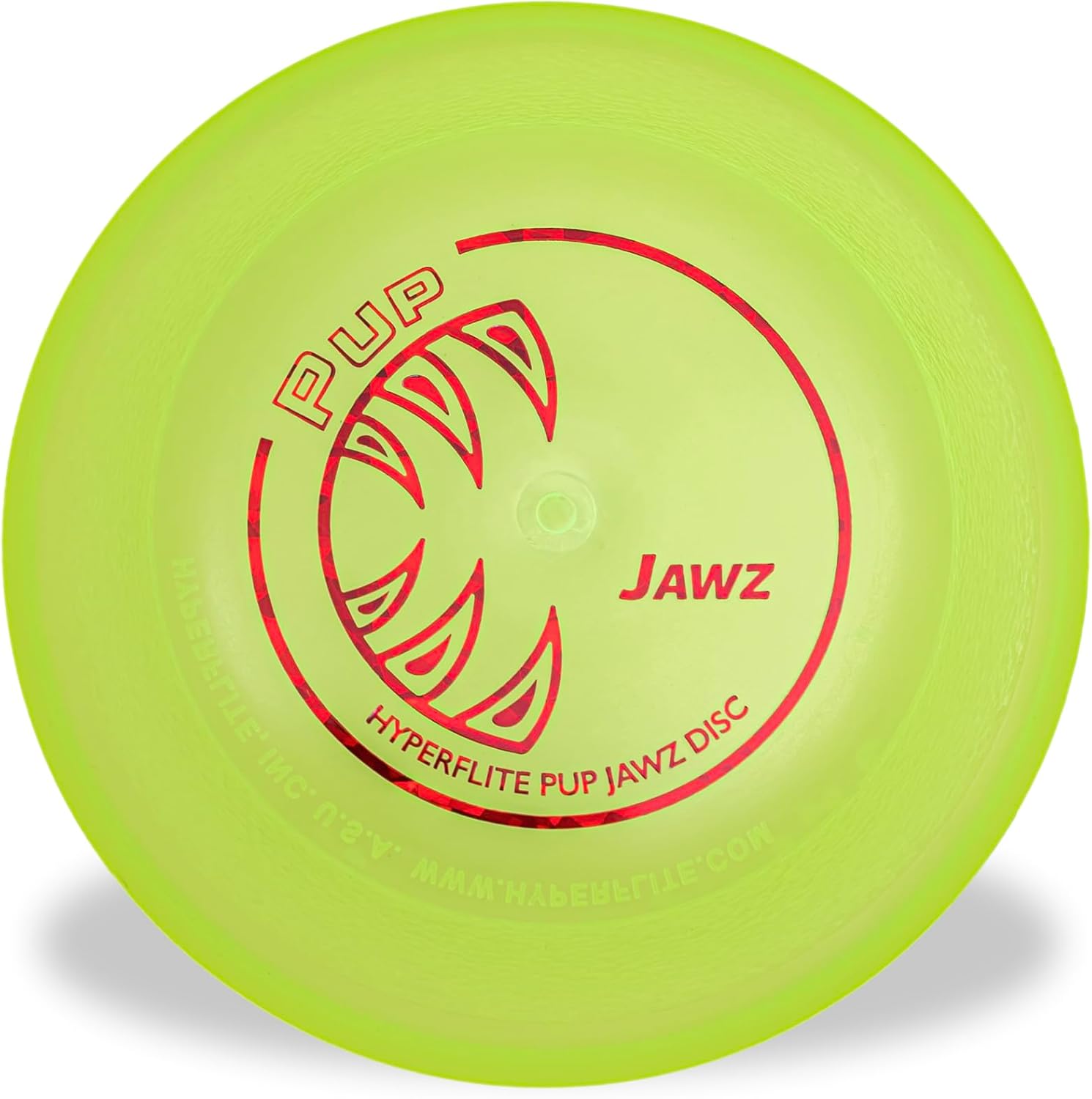Hyperflite Pup Jawz puncture resistant dog flying disc front view