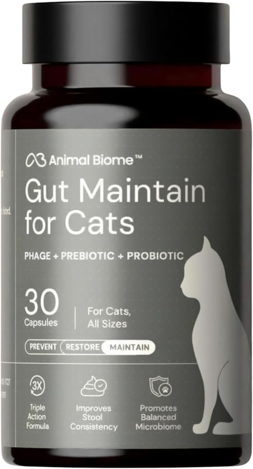 Animal Biome Probiotics for Dogs with S Boulardii, Gut Maintain (60 Capsules) - Triple-Action Large Dog Probiotics, Prebiotics & Phage Supplements for Gut Health, Firmer Stool & Diarrhea Support - Image 13