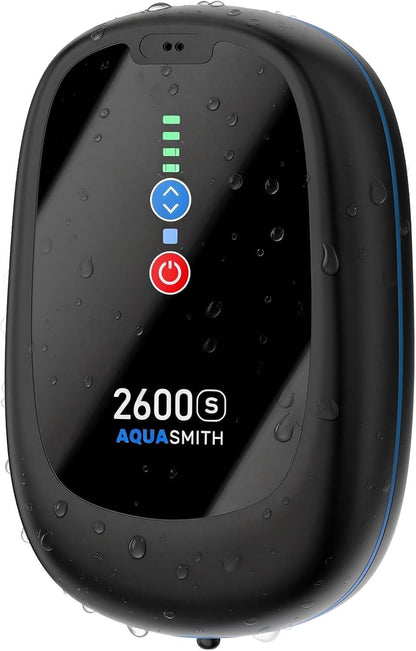 Aquasmith waterproof aerator in a fishing bucket