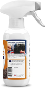 Close up of Vetericyn Plus poultry spray nozzle and label
