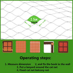 Installation kit components including hooks and ropes for cat net