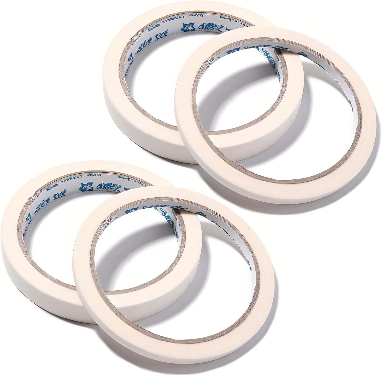 GULELAYAR white nail art adhesive tapes set showing four rolls in protective packaging front view