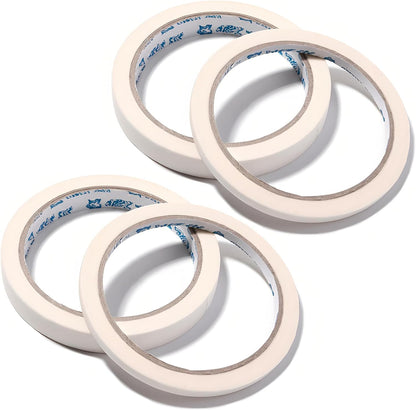 GULELAYAR white nail art adhesive tapes set showing four rolls in protective packaging front view