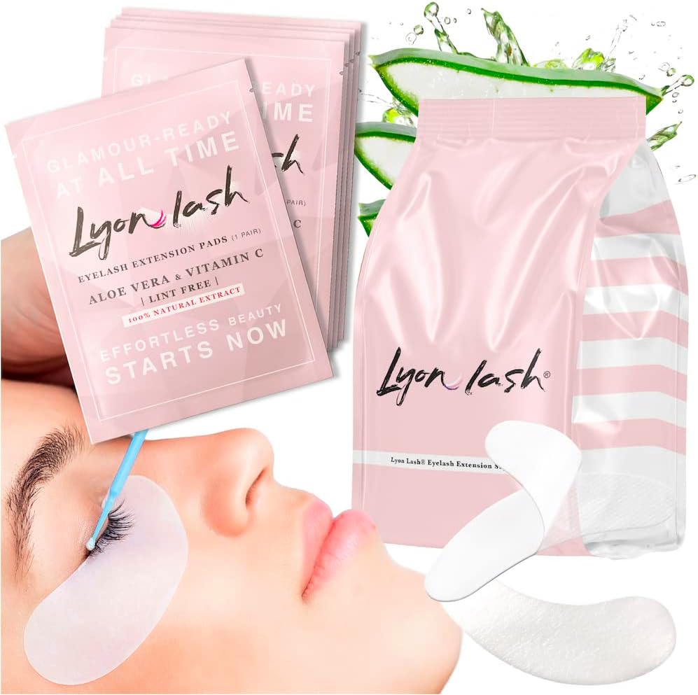 Lyon Lash Eyelash Extension Under Eye Gel Pads 100 Pairs packaging front view