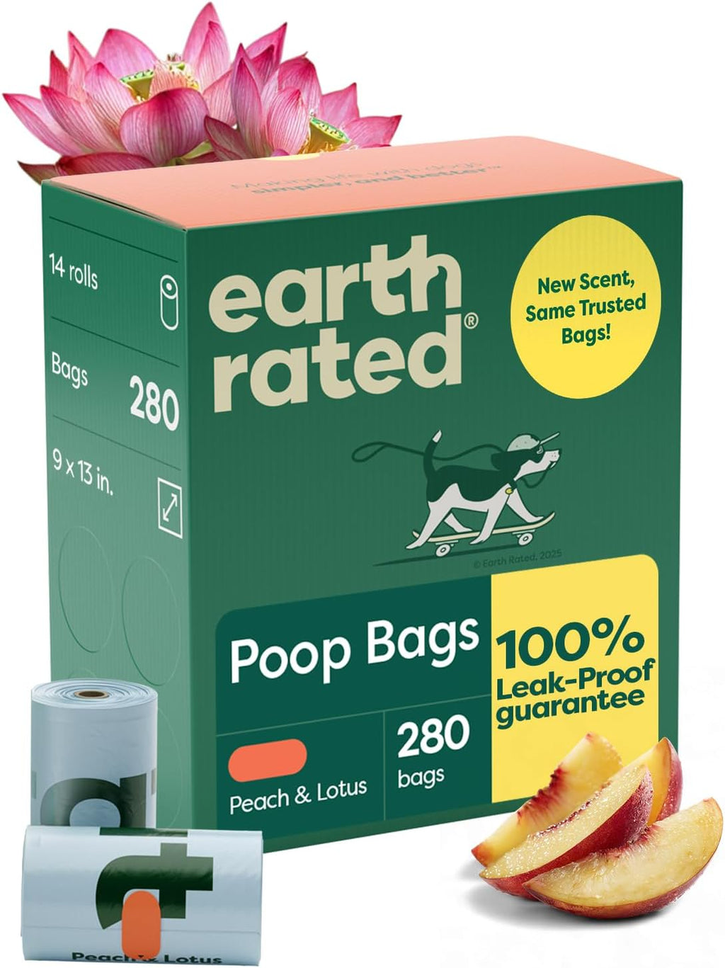 Earth Rated Poop Bags for Dogs, Guaranteed Leak Proof and Extra Thick Waste Bag Refill Rolls, Lavender Scented, 270 Bags - Image 9