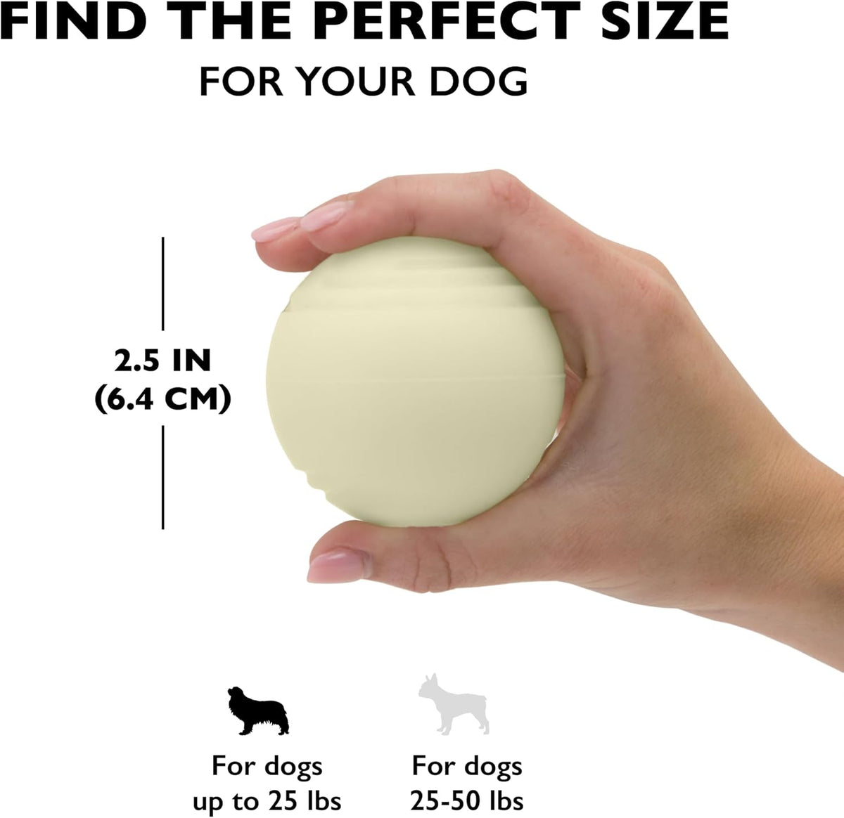 Close up of durable Chew King glow in the dark dog toy