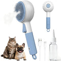 Debut Pet cat steam brush front view for pet grooming