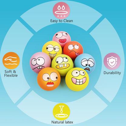 HDSX emoticon pet toys for interactive indoor fetch games
