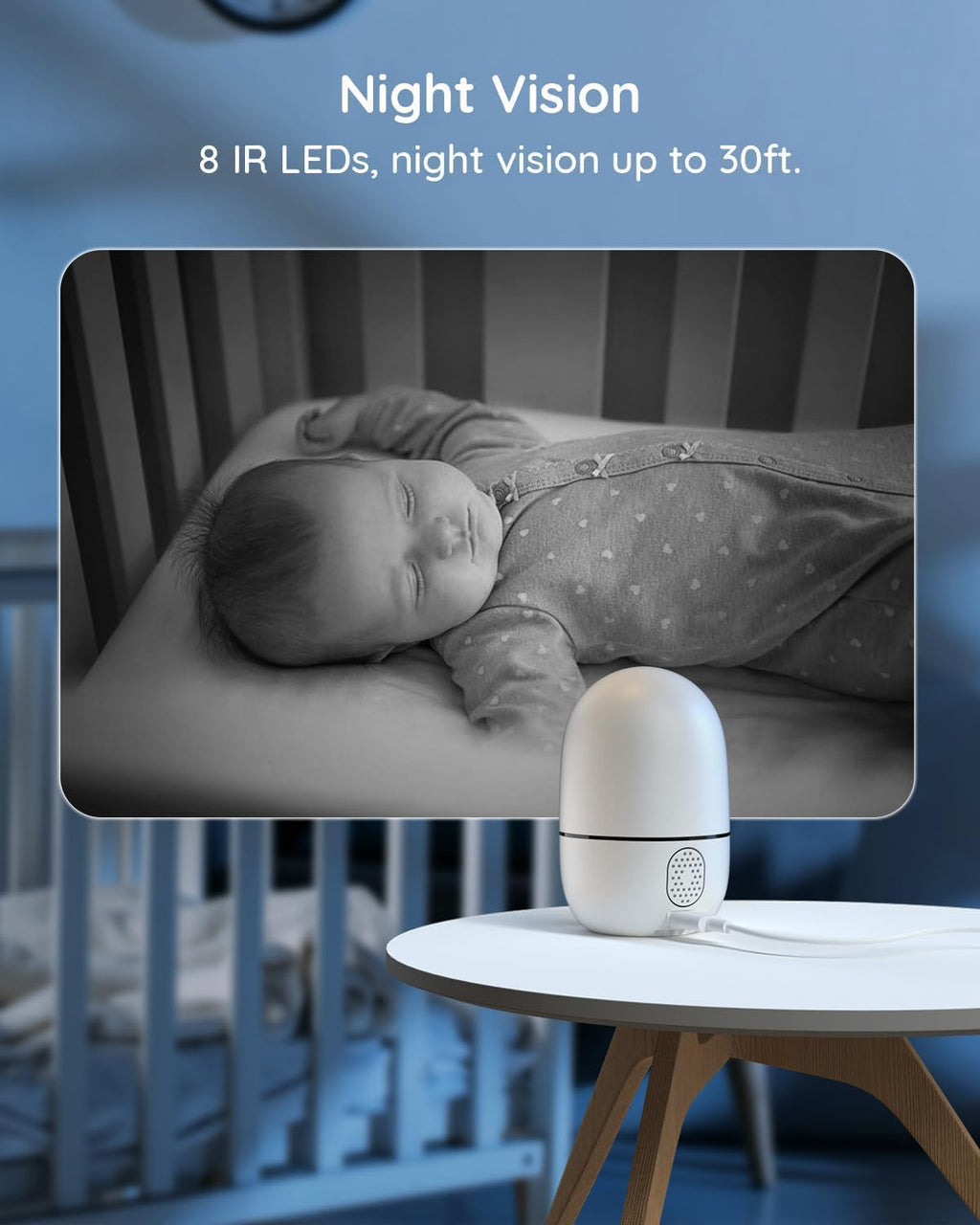 Two way audio feature active on security camera